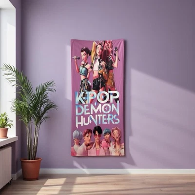 Toalla grande de personaje inspirado en Huntrix K-pop Demon Huntrix no se vende en tiendas  Foto 1 de 4