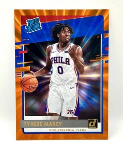 2020-21 Donruss Tyrese Maxey Orange Holo Laser Rated Rookie #211 76ers RC SP - Bild 1 von 2