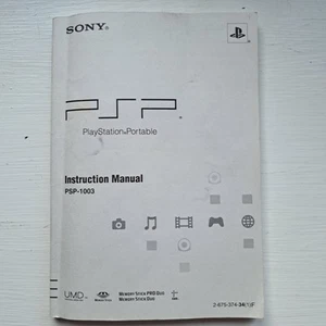 Sony PSP-1003 Console Instruction Manual Playstation Portable Booklet Collectors - Picture 1 of 3