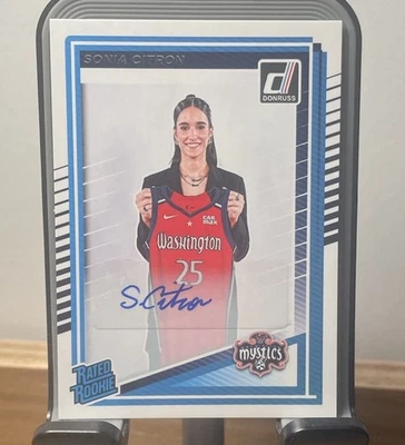 2025 Donruss WNBA Sonia Citron Rated Rookie Auto Washington Mystics RC 🔥 - Image 1 of 2
