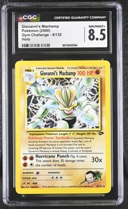 CGC 8.5 Giovanni's Machamp 2000 Gym Challenge 6/132 Holo Pokemon Card - Picture 1 of 2