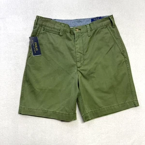 Polo Ralph Lauren uomo pantaloncino chino vestibilità classica verde oliva 30" x 9" nuovo con etichetta $89 - Foto 1 di 4