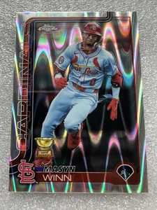 2025 Topps Chrome - Masyn Winn #244 RayWave Refractor - Picture 1 of 2