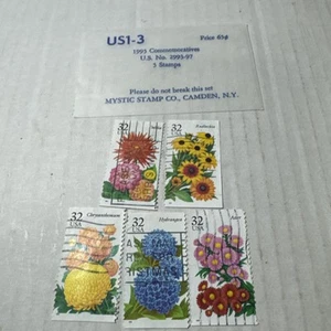 US1-3 Mystic Stamp Co 1995 Commemoratives U.S. No 2993-97 5 Stamps - Picture 1 of 1
