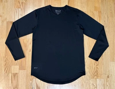 BYLT Premium Basics Drop Cut Long Sleeve Performance+ Shirt Men’s Medium  - Image 1 of 4