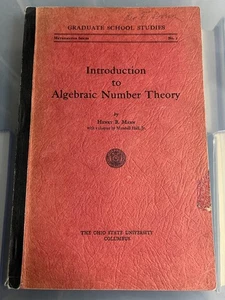 INTRODUCTION TO ALGEBRAIC NUMBER THEORY - HENRY B MANN - MARSHALL HALL JR. - Picture 1 of 2