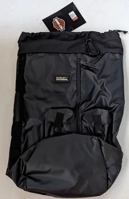 Mochila de lona híbrida Harley Davidson 90327 negra nueva $144 Foto 1 de 4