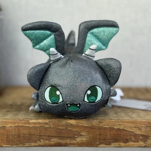 Aphmau MeeMeows - Dragon Cat Grey/Green Sparkly Plush Collectible 5" - Picture 1 of 7