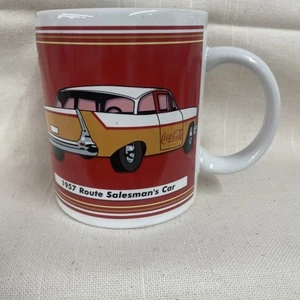 Coca-Cola 1957 Route Salesman's Car Coffee Tea Mug Vintage 2002 Houston Harvest - Picture 1 of 4