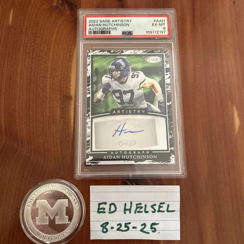 2022 Sage Artistry Aidan Hutchinson Autographed - Image 1 of 1