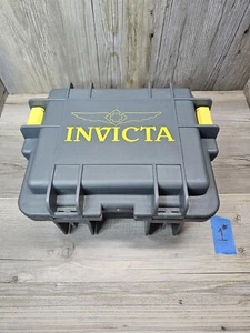 Invicta 3-Slot Dive Impact Uhrengehäuse grau/gelb Box Sammlung Aufbewahrung  - Bild 1 von 8
