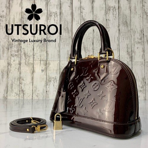 LOUIS VUITTON（LV） Borsa a tracolla Louis Vuitton Alma BB Monogram Vernis 2 vie Borgogna【Condizione:S】