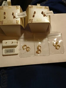 14 Karat GOLD OHRRINGE KONVOLUT 6 Paar  - Bild 1 von 22