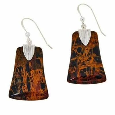 Jay King Pilbara Stone Sterling Silver Earings 738365 - Image 1 of 4