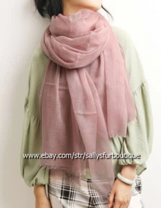 Sallys Pure Mongolian Cashmere 300s Wrap Shawl Ring Scarf Thin Soft 230 * 100 cm - Picture 1 of 127