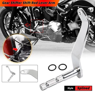 Gear Shifter Shaft Shift Rod Lever Arm For Harley Fat Boy FLSTF Heritage Softail Foto 1 de 4