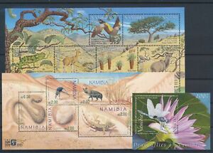 [G28.542] Namibia : Fauna - Good Lot of 3 Very Fine MNH Sheets