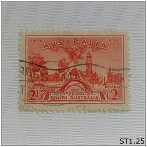 Australia Postage Stamp 2d Centenary South Australia Proclamation Tree 1936 - Picture 1 of 1