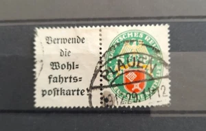 DR - Mi-Nr. 430 - 1929 Zusammendruck W 34 - Nothilfe 5 + 2 Pf - gestempelt - Bild 1 von 1