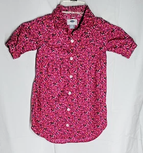 GIRLS OLD NAVY DRESS - 4T PINK WITH FLOWERS - Picture 1 of 3