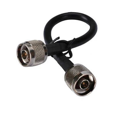 N Male Plug to N Male Adapter Cable Jumper Pigtail Coax RG58 for WLAN Wireless - Image 1 of 3