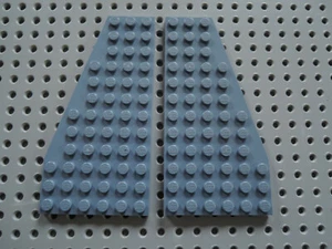 Lego 2 x Flügelplatte 30355 + 30356 sandblau 6x12 70609 - Bild 1 von 1
