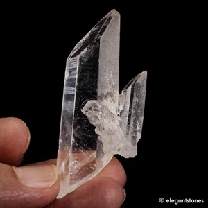 28g61mm Lemurian Quartz Crystal Point with Akashic Lines & Babies & Channelling - Picture 1 of 10