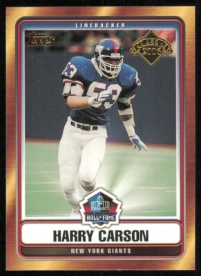 2006 Topps Hall of Fame Tribute #HC Harry Carson - Image 1 of 2