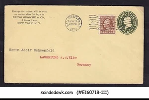 UNITED STATES USA - 1901 1c UPRATED ENVELOPE TO GERMANY - Picture 1 of 1