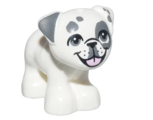 NEW LEGO White Dog Pug Juno Animal 24111pb09 Friends 42618 - Picture 1 of 1