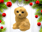 Beautifully Detailed Puppy Dog 3" Custom Christmas Tree Ornament