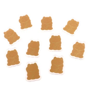 10Pcs Gold Foil Lucky Cat Mobile Phone Decoration Sticker Gold Patch Decoration - Zdjęcie 1 z 12