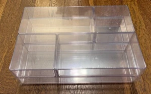 Brightroom Acrylic Desk Drawer Organizer Clear 6pc set - Picture 1 of 6