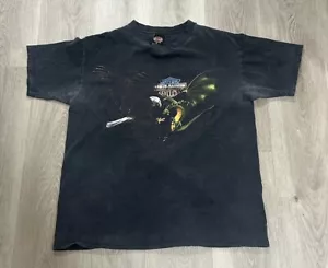 T-shirt vintage Harley Davidson Aruba Dragon Eagle uomo XL Holoubek cotone USA - Foto 1 di 8