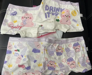 TEENAGER GIRLS' Boyshorts BRIEFS PANTIES Full-Printed Set UNDERWEAR - Picture 1 of 4