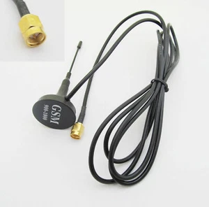 SMA Male Crimp RG174 GSM GPRS 900/1800MHz Antenna Cable 1.5M 3dbi Magnetic Base - Picture 1 of 1