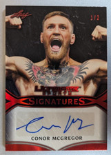 Connor McGregor 2019 Leaf Ultimate Sports Auto 1/2