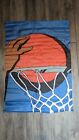Vtg Basketball Slam Dunk Hoop  28x40 Garden Yard/House Decorative Flag Banner