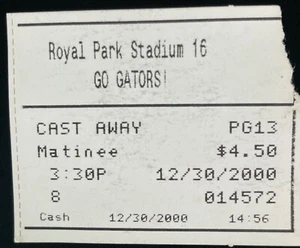 Cast Away Movie Ticket Stub - Picture 1 of 1