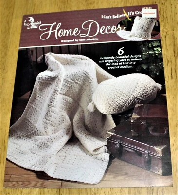 Annie's Attic: HOME DECOR Crochet Book #872653 by Sam Shubitz - 6 designs - Guc - Image 1 of 4