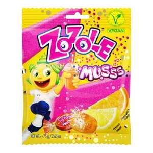 ZOZOLE ORANGE & LEMON Flavor Candies with Fizzy Powder Filling 75g 2.7oz - Picture 1 of 6