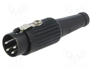 Stecker gerade DIN PIN: 4 männlich System: 216° für Leitungen 591-0400 DIN-Ste - Bild 1 von 1