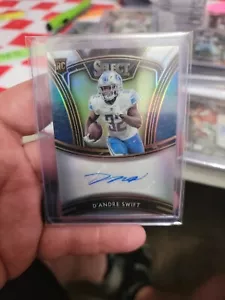 D'Andre Swift 2020 Panini Select SS-DAS Prizm Silver Autograph Auto RC Rookie - Picture 1 of 2