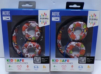 Altec Lansing Kid Safe Wired Headphones Volume Limiter Sport Ages 3 to 5 - Image 1 of 4