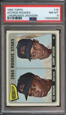 1965 Topps #16 Joe Morgan PSA 8 (RC) Astros Rookies Salón de la fama *Invaj3352 Foto 1 de 2