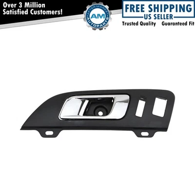 Manija de puerta interior delantera izquierda cromada y negra para Lincoln MKT 2010-2016 Foto 1 de 4