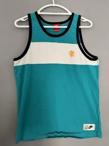 Nike Lebron James #6 Maglia Canotta Uomo Medium Teal Bianco Nero Basket - Foto 1 di 5