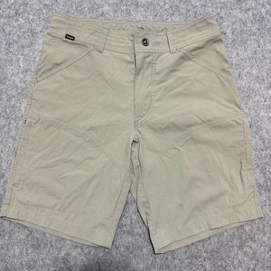 Kuhl Shorts Mens 32 Khaki Lightweight Outdoor Hiking Nylon Blend Rugged Trail - Picture 1 of 9