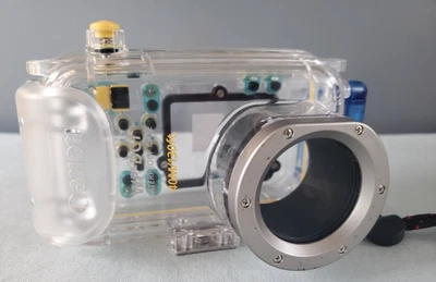 Estuche impermeable para cámara Canon WP-DC1 Powershot S80 40 m/130 ft carcasa submarina Foto 1 de 4