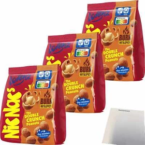Lorenz Nic Nac's Burn Hot & Spicy 3er Pack (3x110g Beutel) + usy Block - Bild 1 von 5